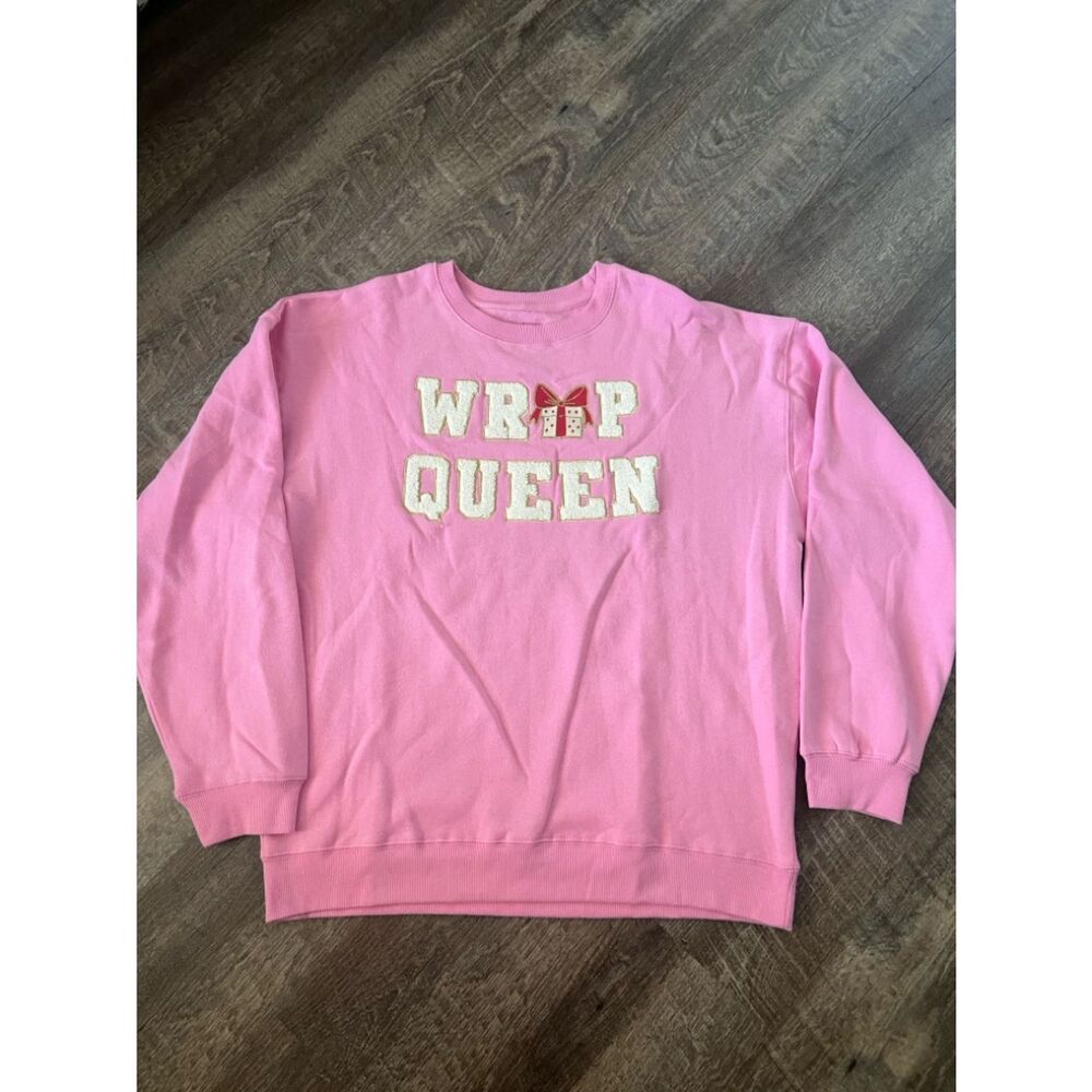 Goodie Two Sleeves "Wrap Queen" Women's Sweatshirt- Size Large